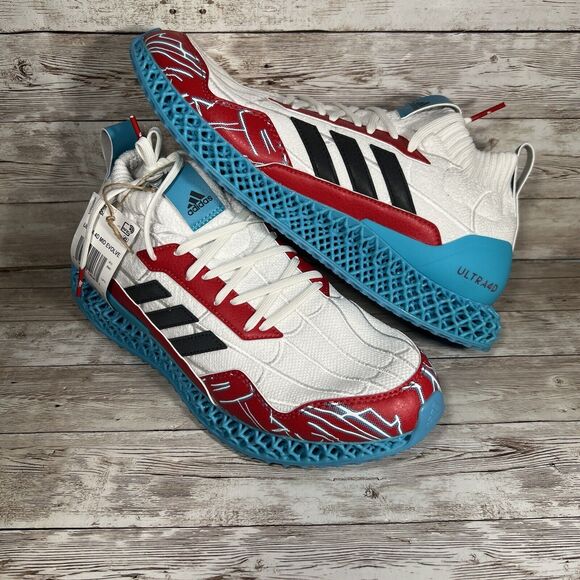 Adidas Ultra 4D Mid Evolved x Marvel Spiderman 2 White IG5342 Men's Size 9 - Picture 1 of 7